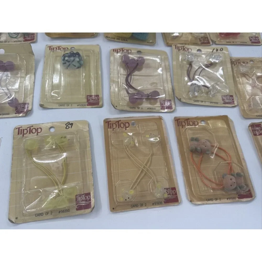 Vintage Goodys Tip Top Little Mermaid Ponytail Holders Lot of 28 80s 90s USA NOS